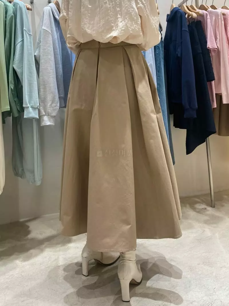 Ave29 - Korean Women Fashion - #restrostyle - Volume Plare Skirt - 3