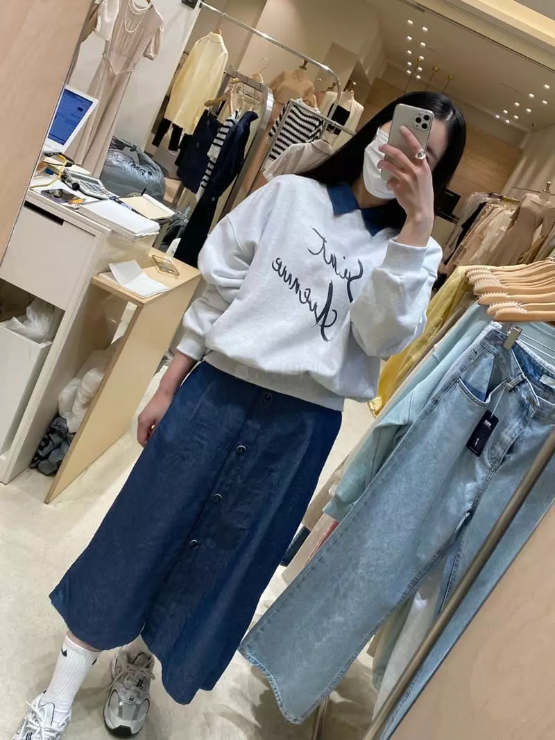 Ave29 - Korean Women Fashion - #restrostyle - Crop Sweatshirt - 2