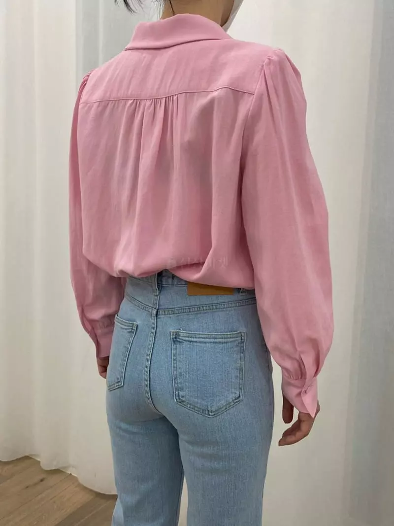 Ave29 - Korean Women Fashion - #restrostyle - Double Shirring Puff Blouse - 7