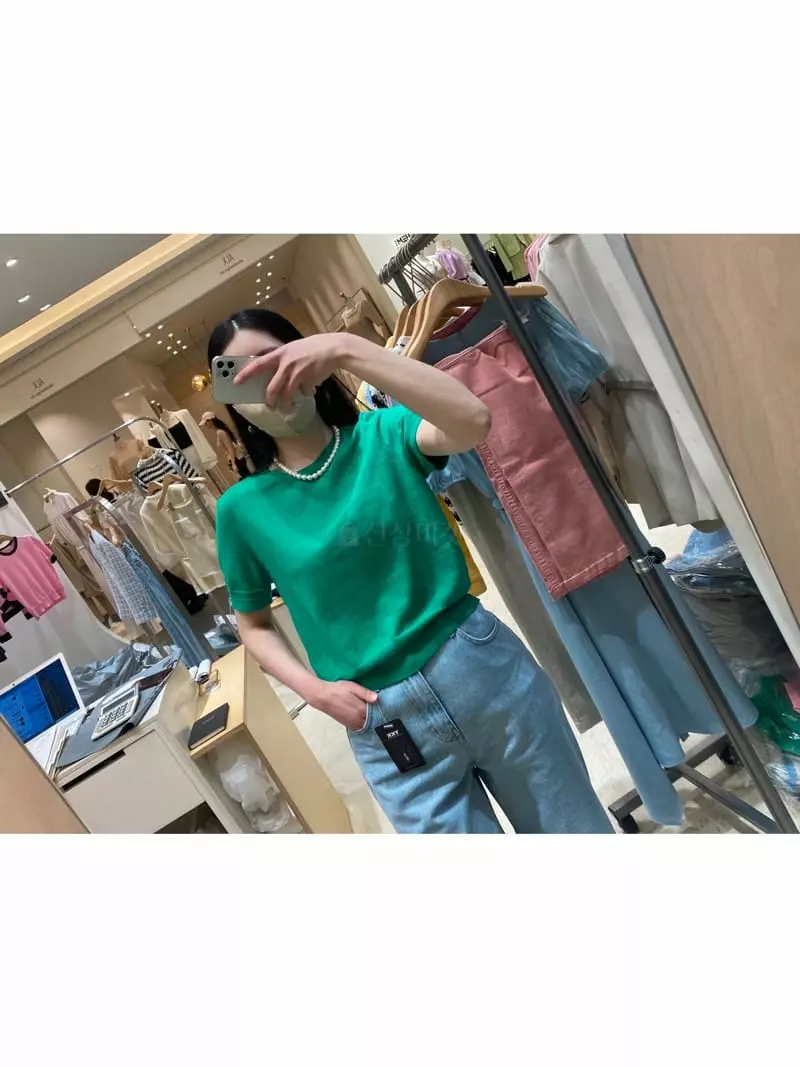 Ave29 - Korean Women Fashion - #romanticstyle - Point Round Knit - 7