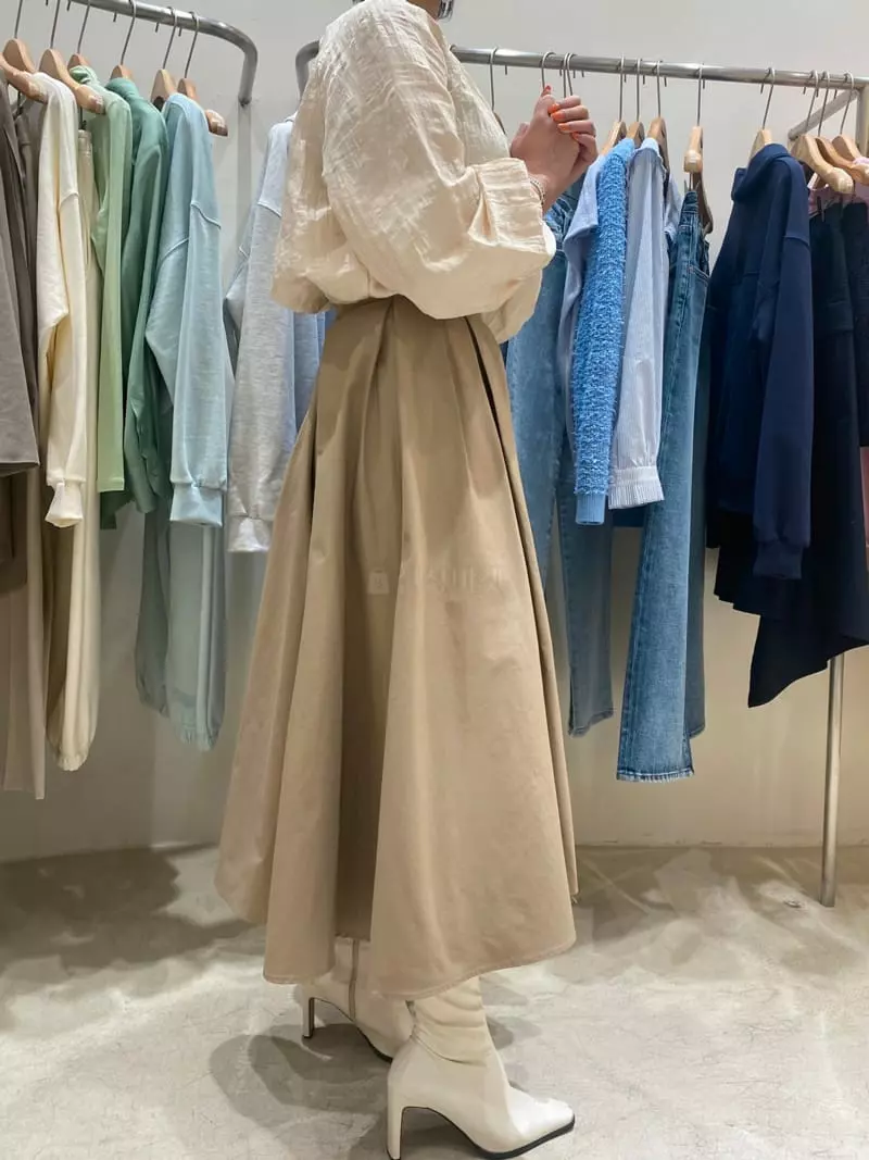 Ave29 - Korean Women Fashion - #restrostyle - Volume Plare Skirt - 4