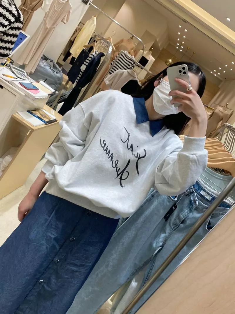 Ave29 - Korean Women Fashion - #romanticstyle - Crop Sweatshirt - 3