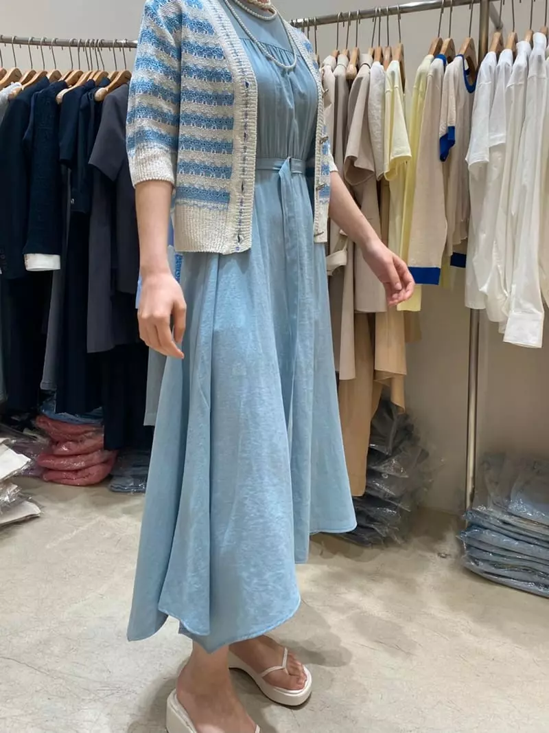 Ave29 - Korean Women Fashion - #romanticstyle - Stripes Half Cardigan - 11