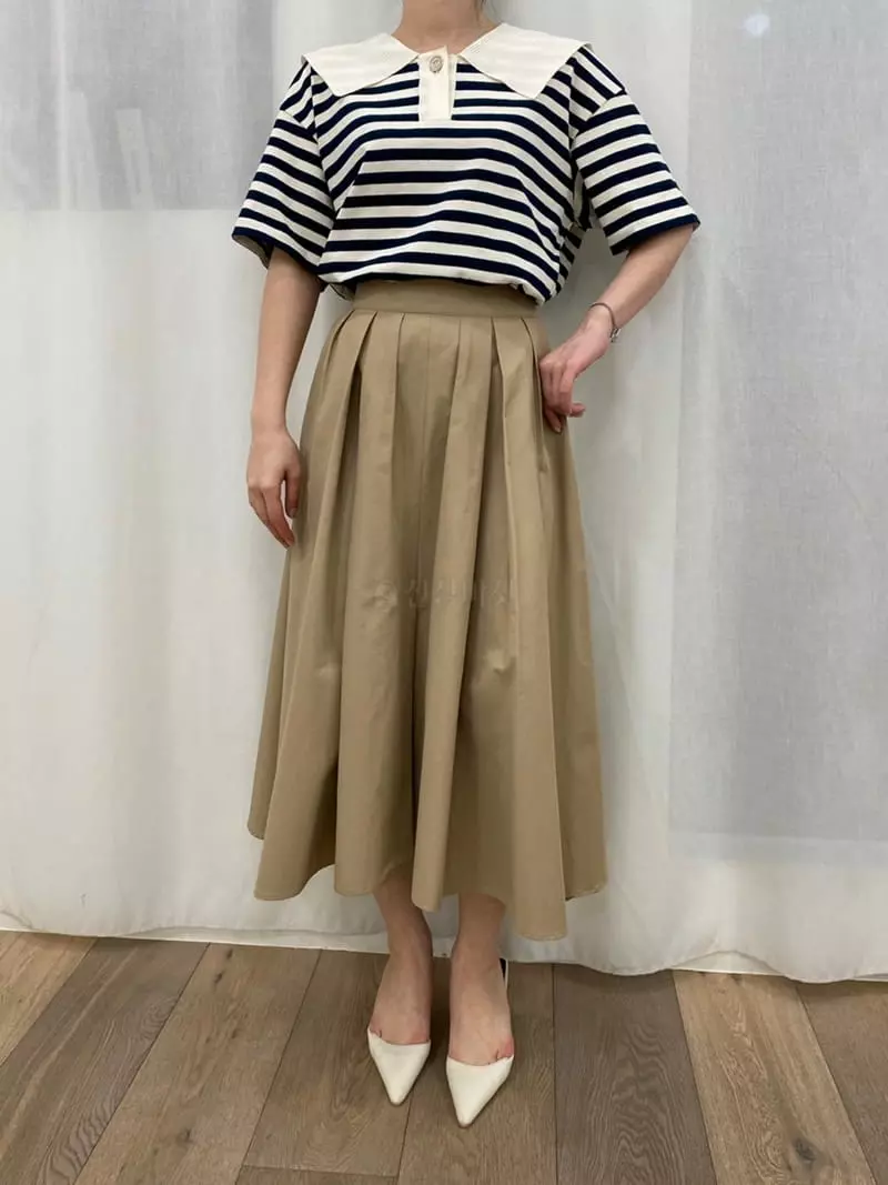 Ave29 - Korean Women Fashion - #shopsmall - Volume Plare Skirt - 5