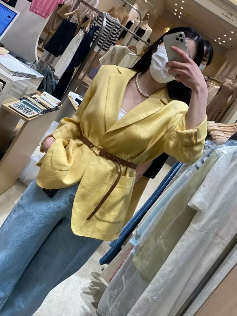 Ave29 - Korean Women Fashion - #shopsmall - Belted Jacket - 2