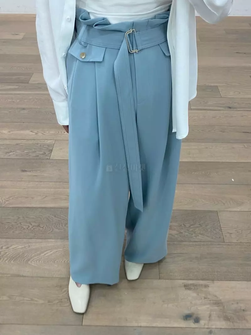 Ave29 - Korean Women Fashion - #shopsmall - Two Tuck Pants - 4