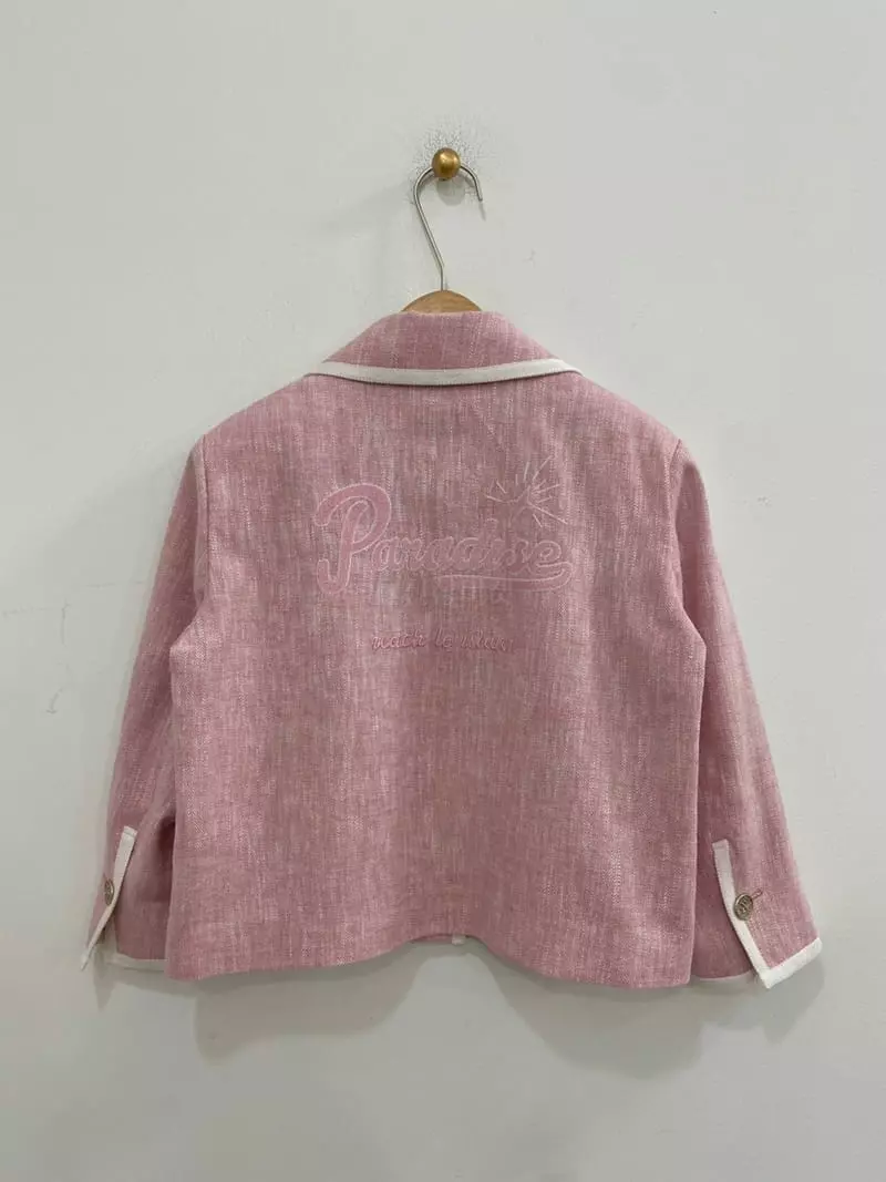 Ave29 - Korean Women Fashion - #thatsdarling - Embroidery Crop Jacket - 3