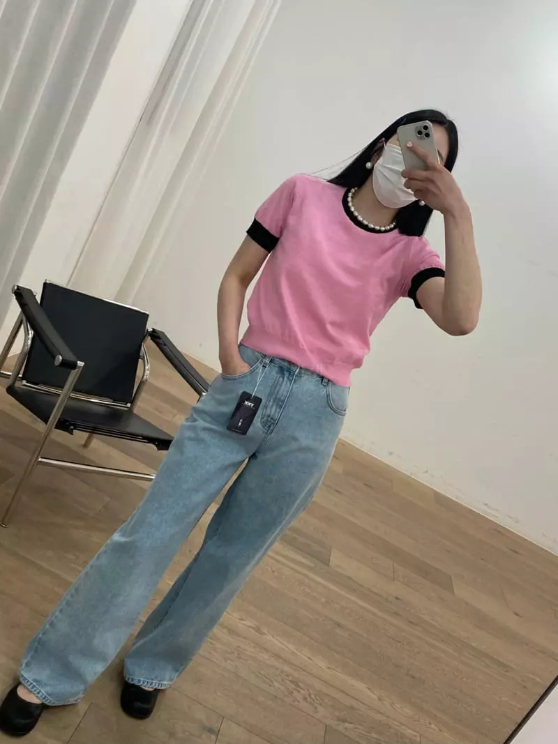 Ave29 - Korean Women Fashion - #thatsdarling - Round Color Knit - 2