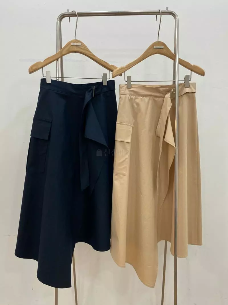 Ave29 - Korean Women Fashion - #shopsmall - Unbal Wrap Skirt - 4