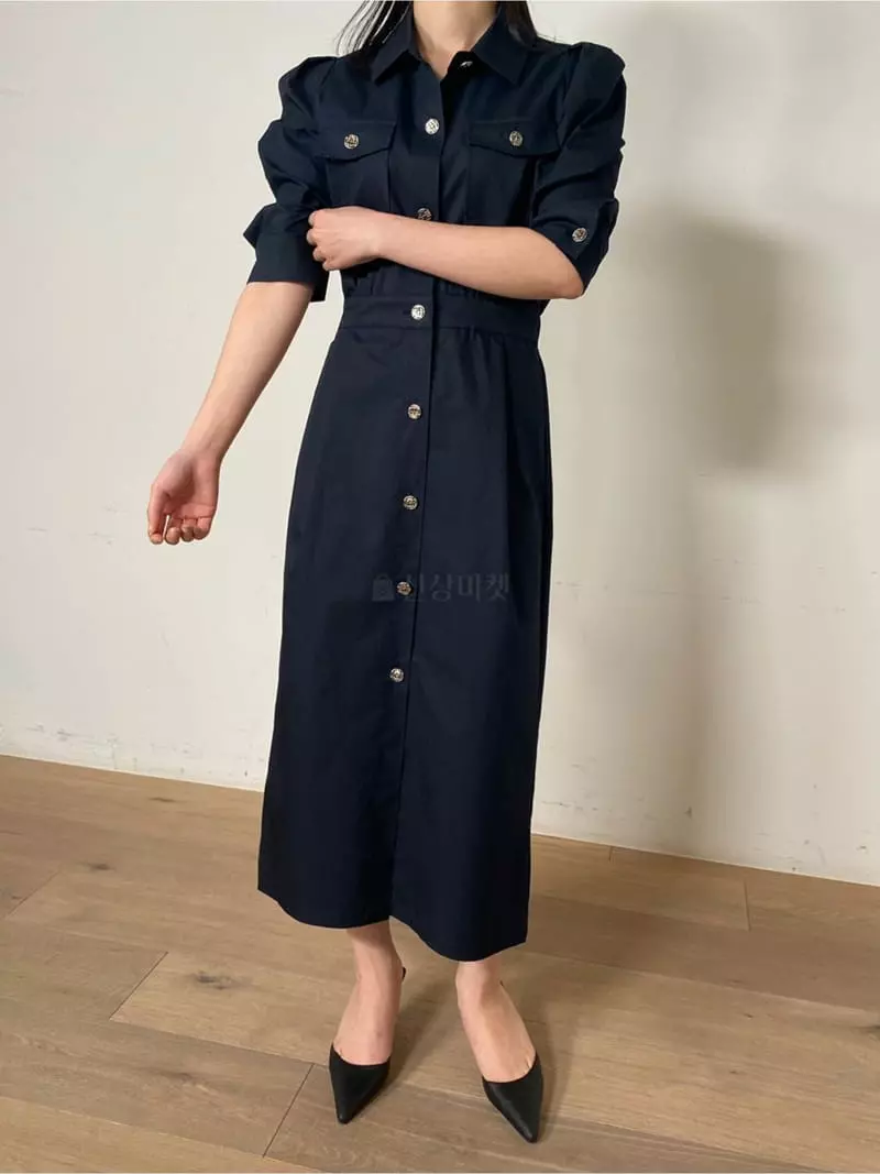Ave29 - Korean Women Fashion - #thelittlethings - Puff Shirt One-piece - 2