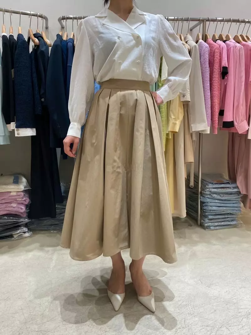 Ave29 - Korean Women Fashion - #womensfashion - Double Shirring Puff Blouse - 4