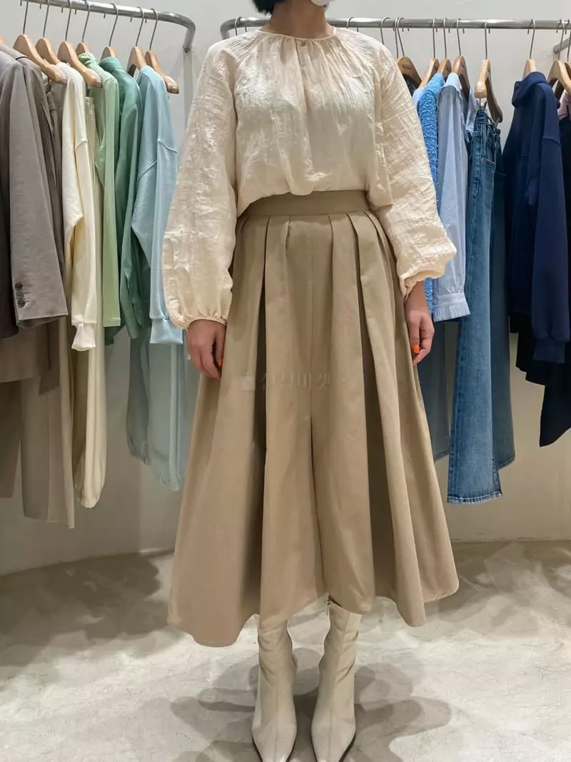 Ave29 - Korean Women Fashion - #vintagekidsstyle - Volume Plare Skirt