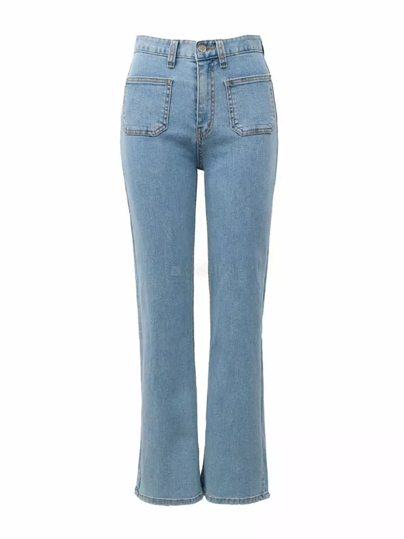 Ave29 - Korean Women Fashion - #vintagekidsstyle - Pocket Jeans - 3