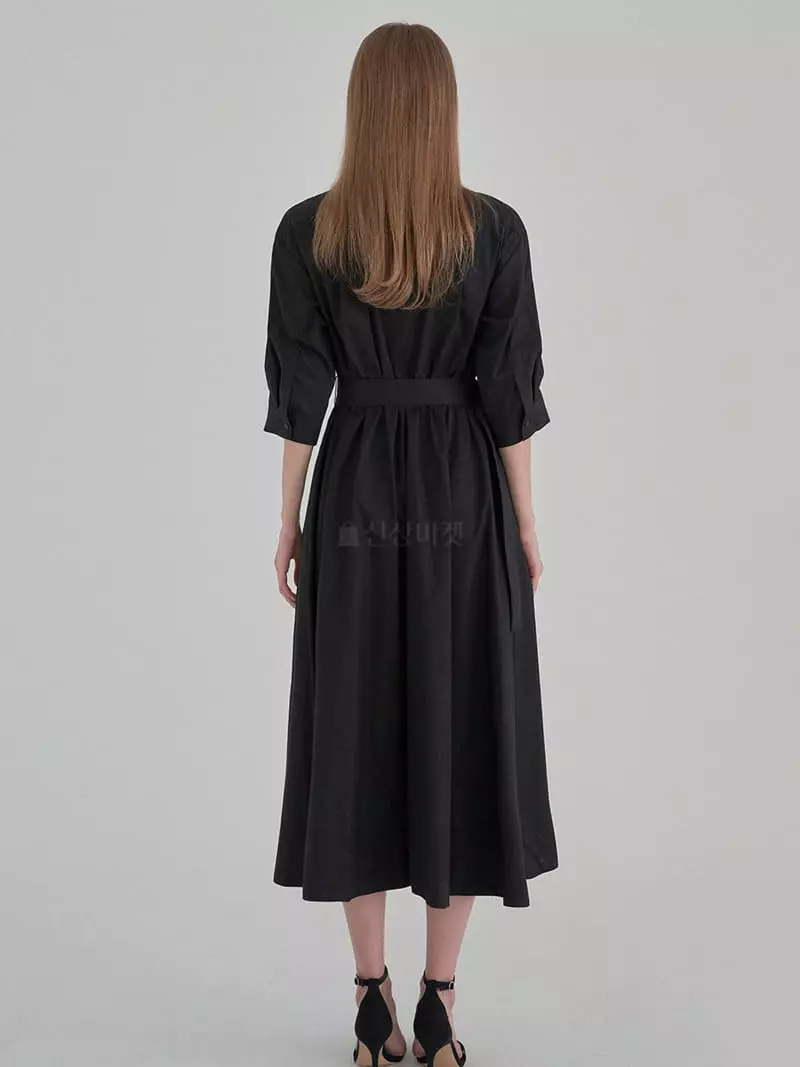 Ave29 - Korean Women Fashion - #momslook - Plare Shirt One-piece - 4