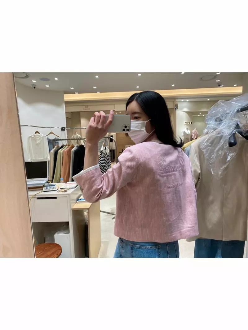 Ave29 - Korean Women Fashion - #womensfashion - Embroidery Crop Jacket - 10
