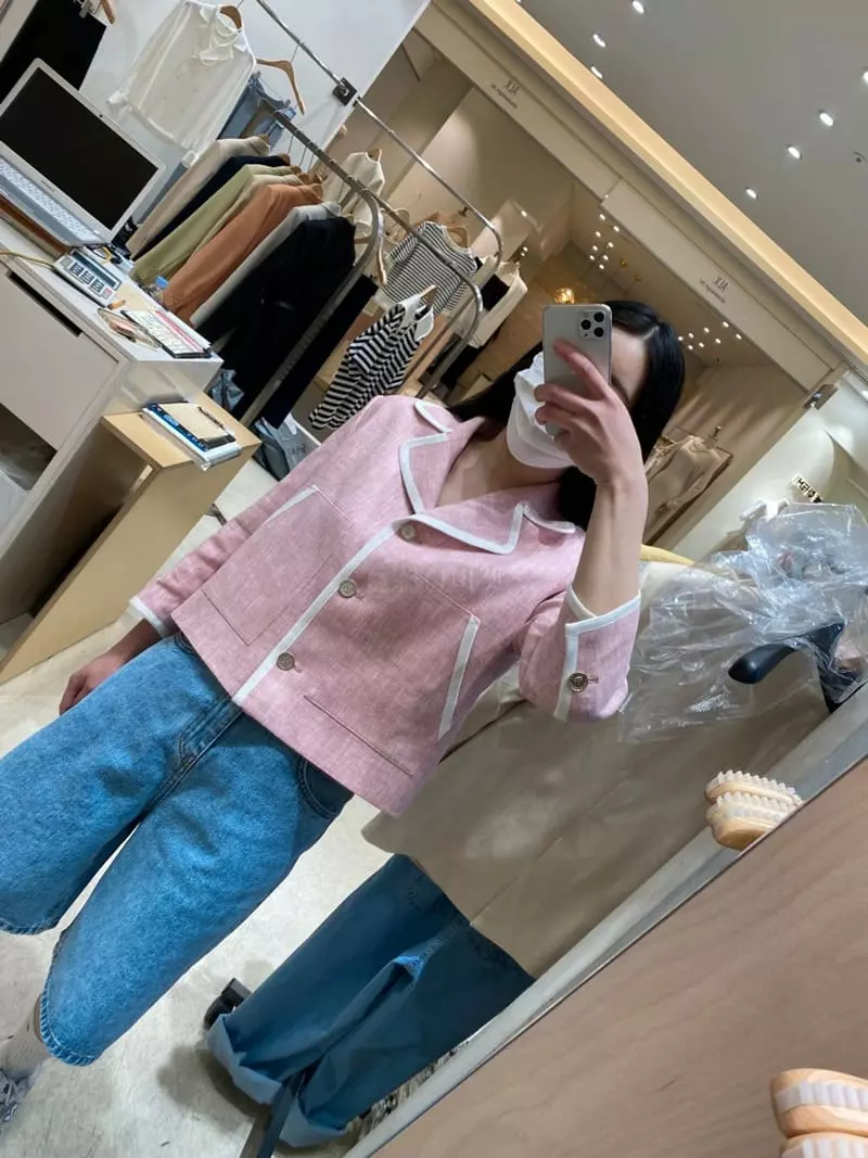 Ave29 - Korean Women Fashion - #womensfashion - Embroidery Crop Jacket - 12