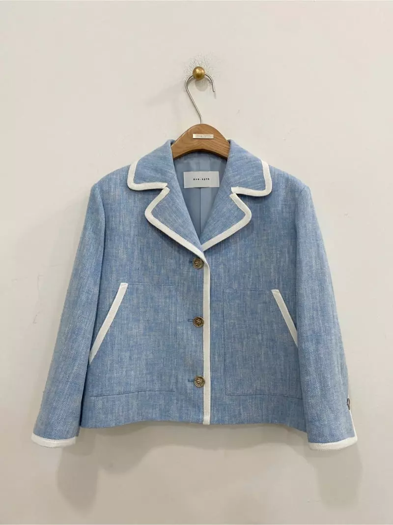 Ave29 - Korean Women Fashion - #womensfashion - Embroidery Crop Jacket - 8