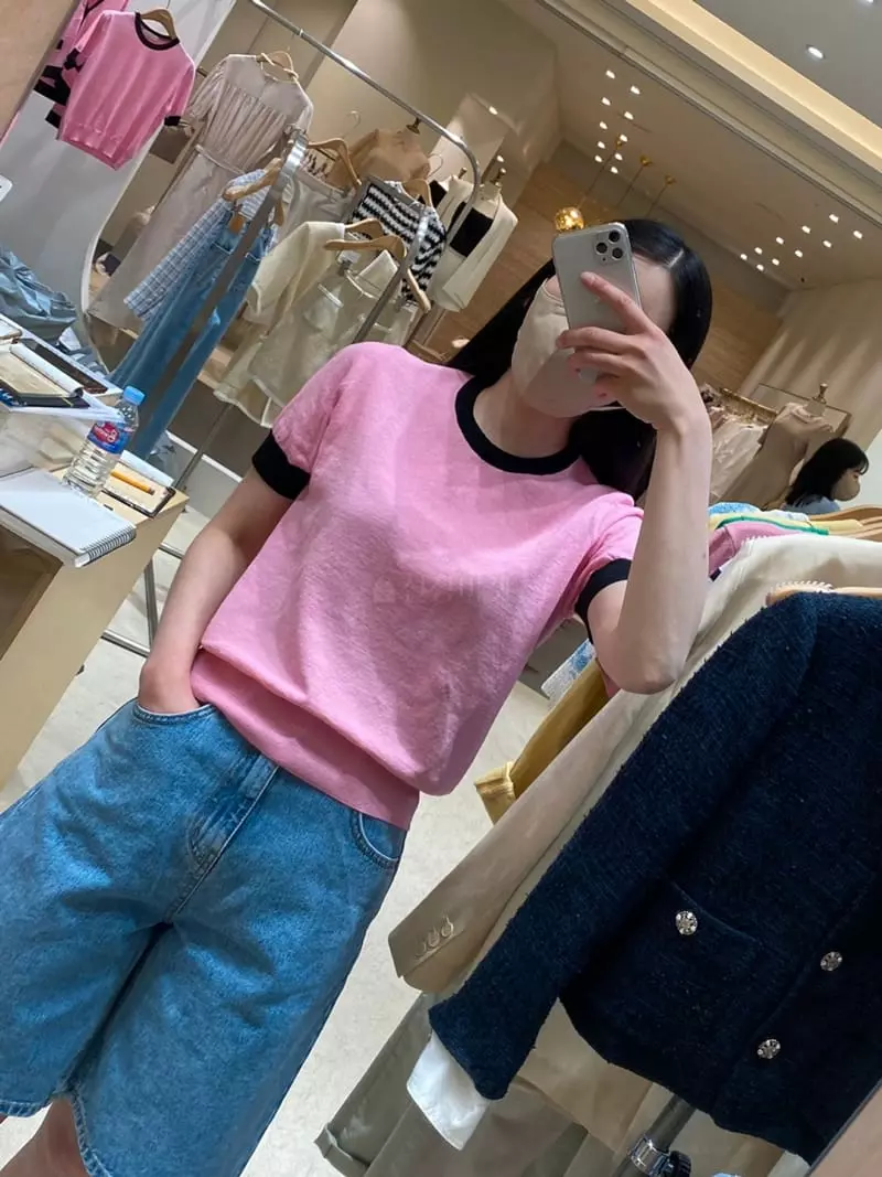 Ave29 - Korean Women Fashion - #womensfashion - Round Color Knit - 5