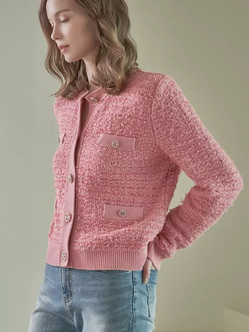 Ave29 - Korean Women Fashion - #momslook - Twid Cardigan - 4