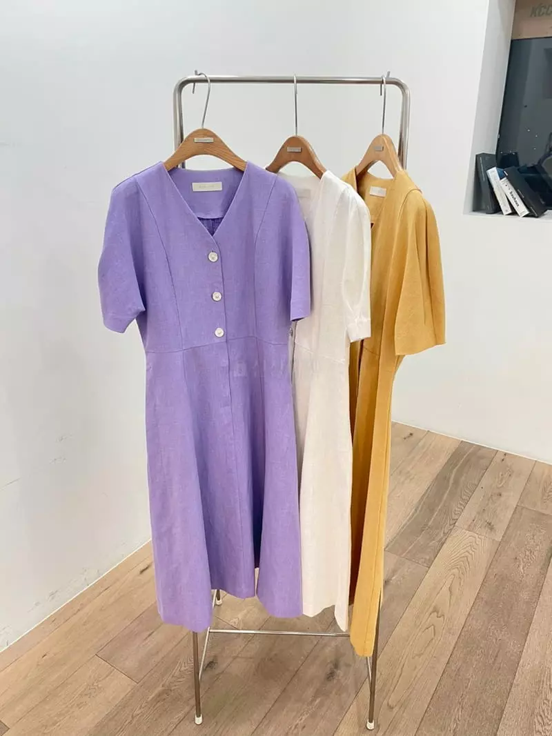 Ave29 - Korean Women Fashion - #womensfashion - V Neck Puff One-piece - 9