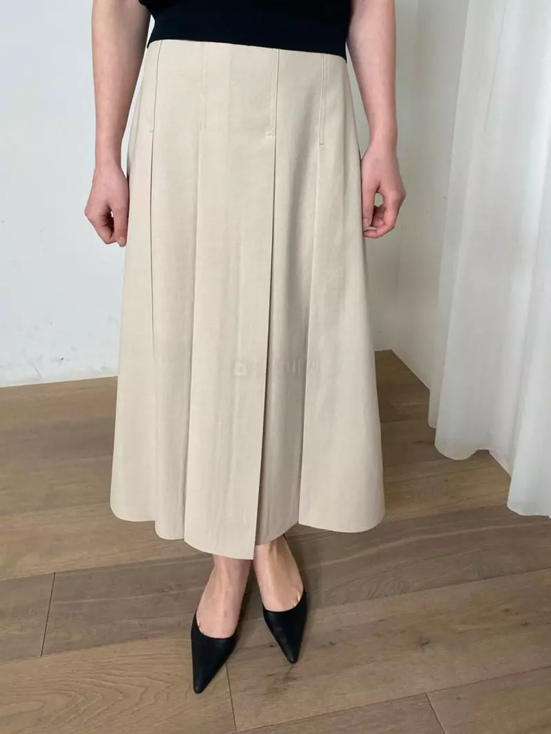 Ave29 - Korean Women Fashion - #womensfashion - Banding pleats Skirt - 10