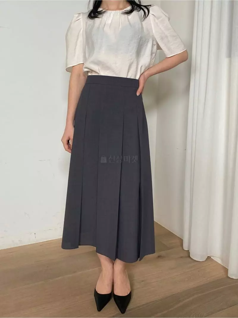 Ave29 - Korean Women Fashion - #momslook - Banding pleats Skirt - 4