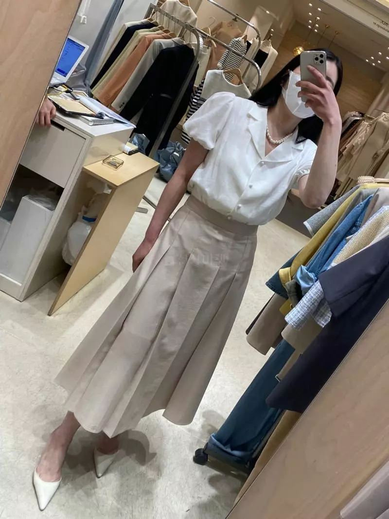 Ave29 - Korean Women Fashion - #womensfashion - Banding pleats Skirt - 6