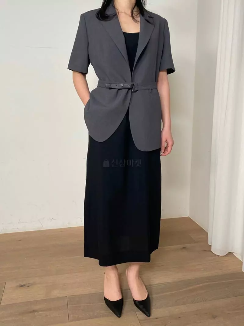 Ave29 - Korean Women Fashion - #womensfashion - Belted Half Jacket - 11
