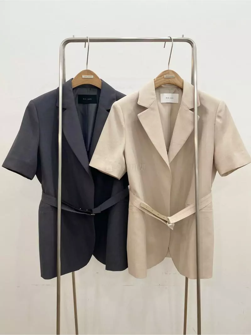 Ave29 - Korean Women Fashion - #womensfashion - Belted Half Jacket - 9
