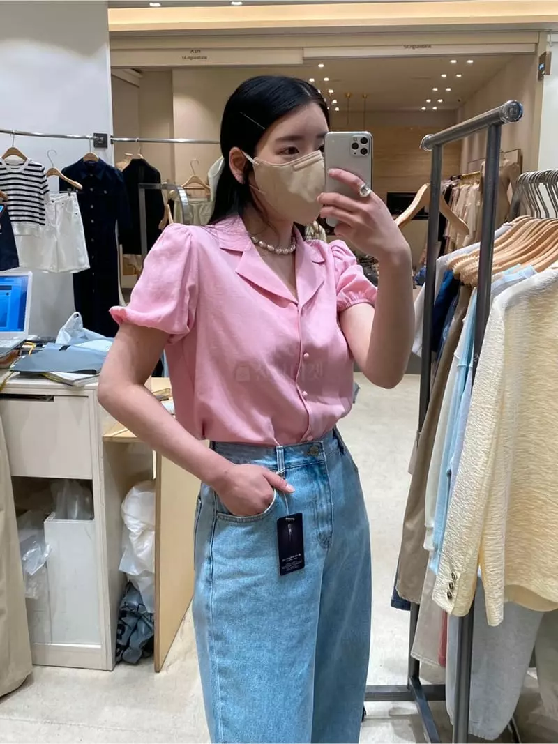 Ave29 - Korean Women Fashion - #momslook - Puff Blouse - 4