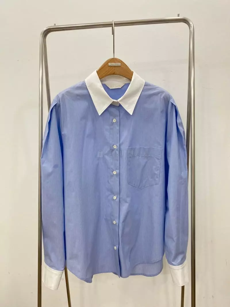 Ave29 - Korean Women Fashion - #womensfashion - Puff Color Shirt - 3