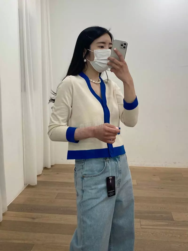 Ave29 - Korean Women Fashion - #womensfashion - Color V Cardigan - 5