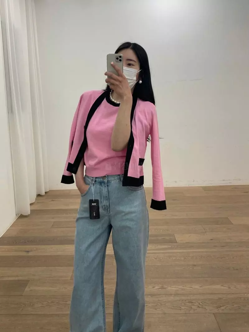 Ave29 - Korean Women Fashion - #womensfashion - Color V Cardigan - 7