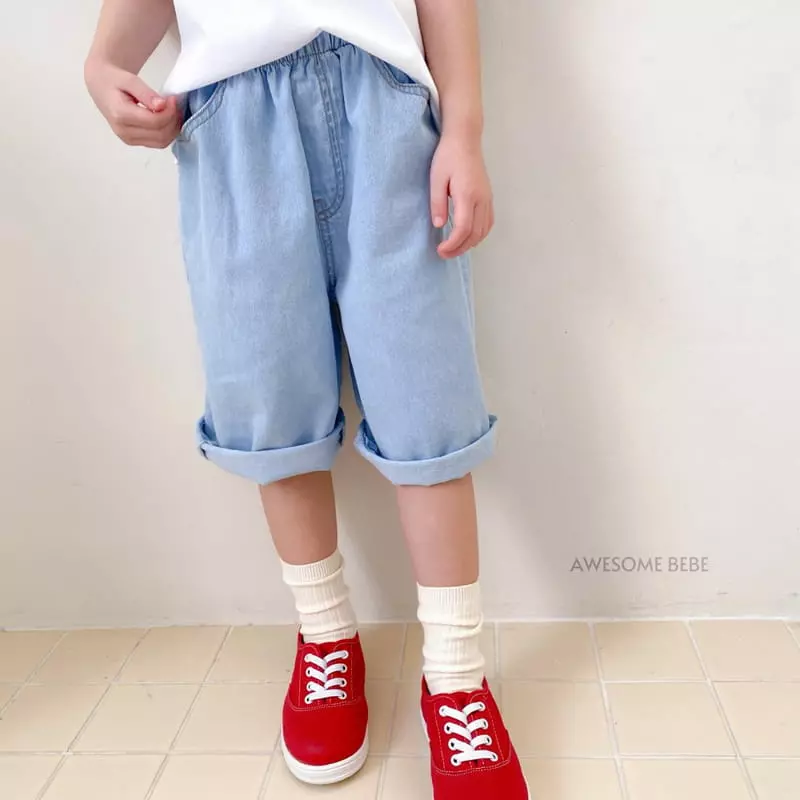 Awesome Bebe - Korean Children Fashion - #Kfashion4kids - Capri Jeans - 3