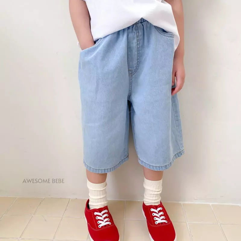 Awesome Bebe - Korean Children Fashion - #kidzfashiontrend - Capri Jeans - 2