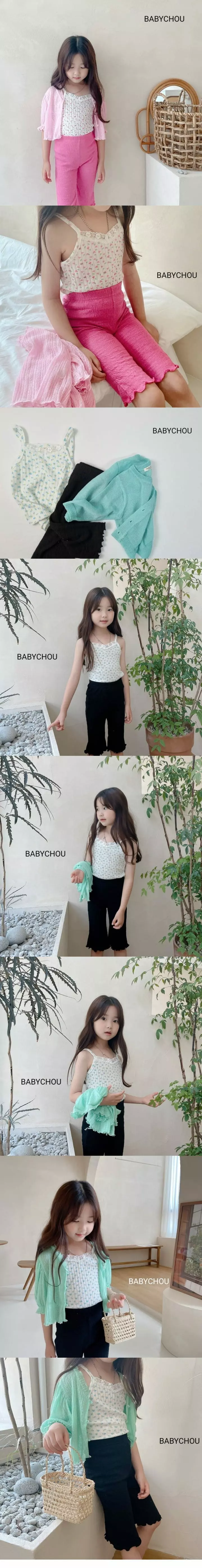 Babychou - Korean Children Fashion - #littlefashionista - Small Flower Sleeveless - 3