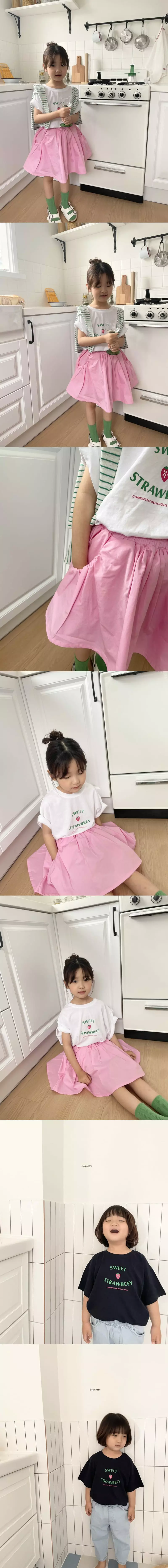 Baguette - Korean Children Fashion - #Kfashion4kids - Strawberry Tee - 2