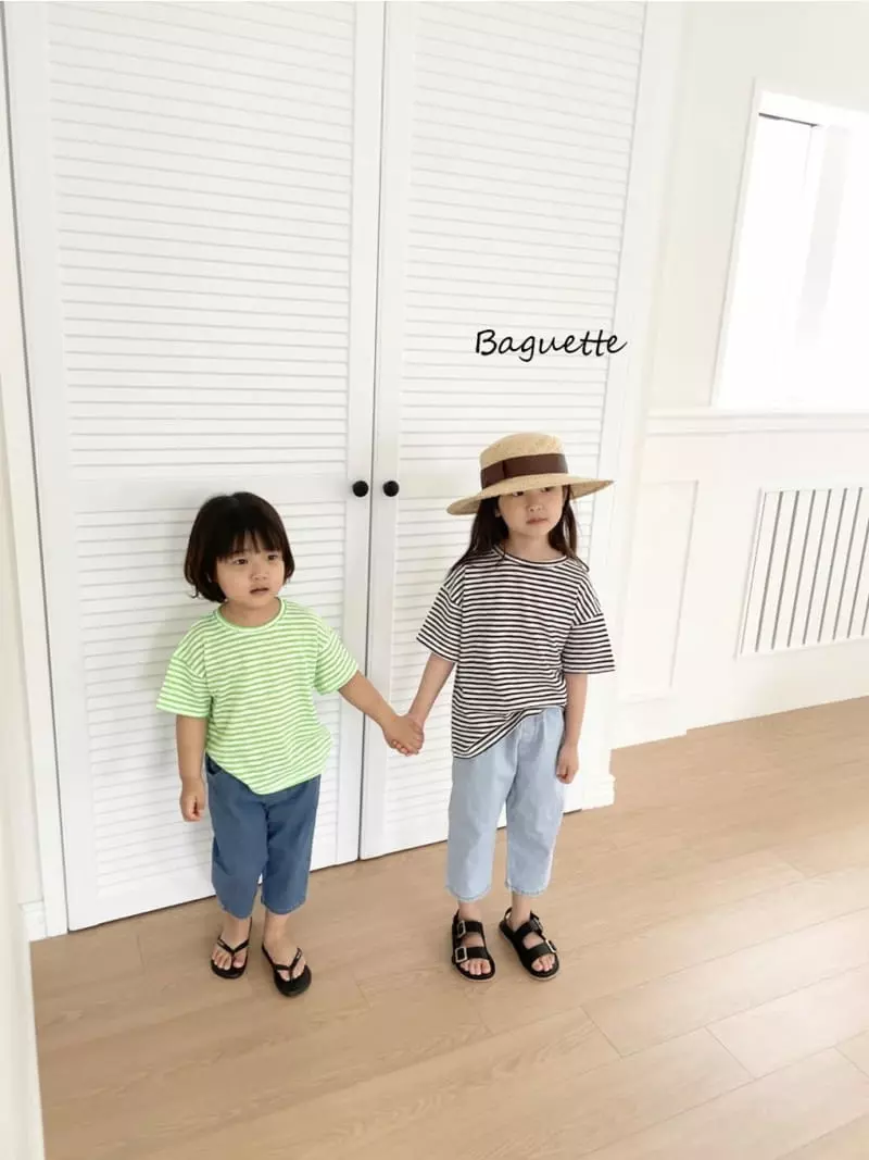 Baguette - Korean Children Fashion - #childofig - Tok Tok Stripes Tee