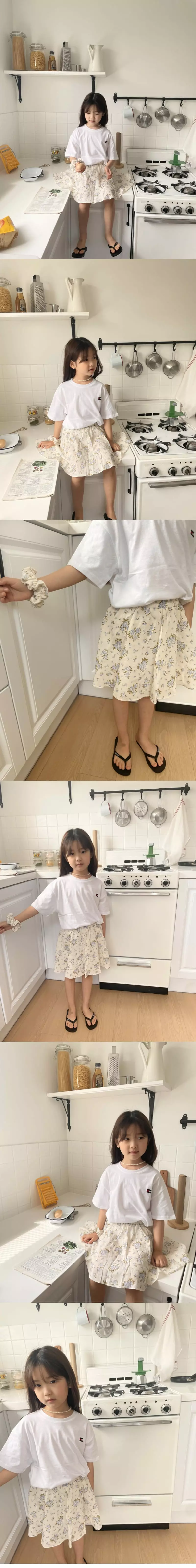 Baguette - Korean Children Fashion - #childrensboutique - Sharlang Flower Skirt - 3