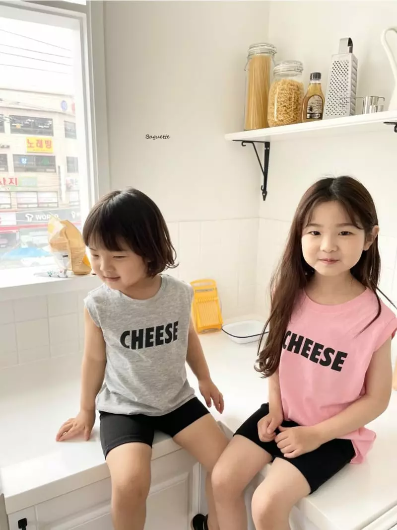 Baguette - Korean Children Fashion - #designkidswear - Cheese Sleeveless