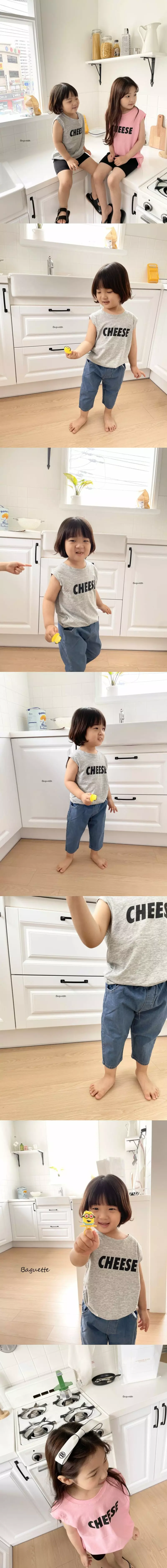 Baguette - Korean Children Fashion - #discoveringself - Cheese Sleeveless - 2