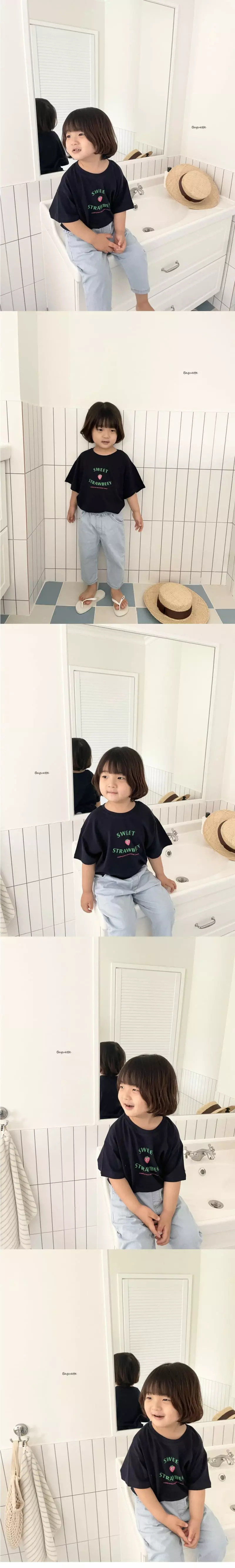 Baguette - Korean Children Fashion - #littlefashionista - Strawberry Tee - 3