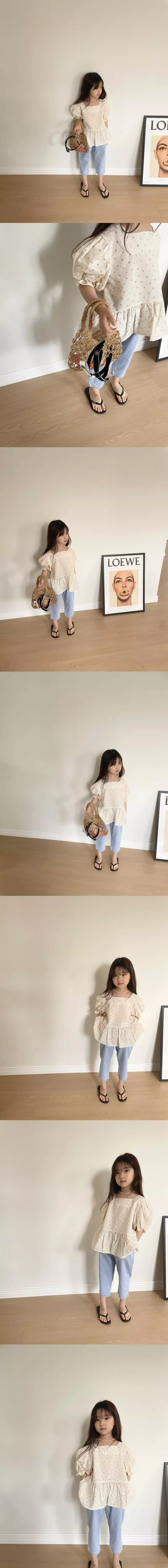 Baguette - Korean Children Fashion - #littlefashionista - Girl Gamsung Blouse - 2