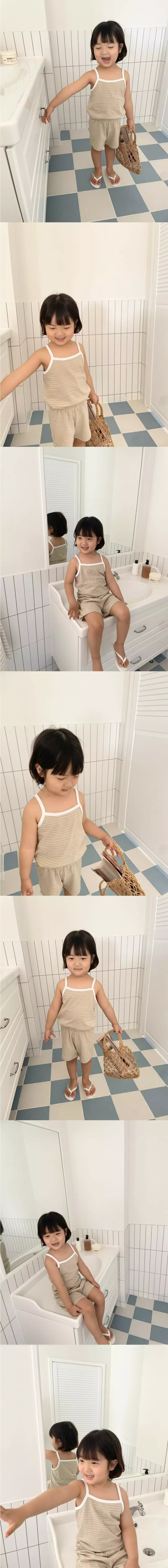 Baguette - Korean Children Fashion - #magicofchildhood - Stripes Top Bottom Set - 2