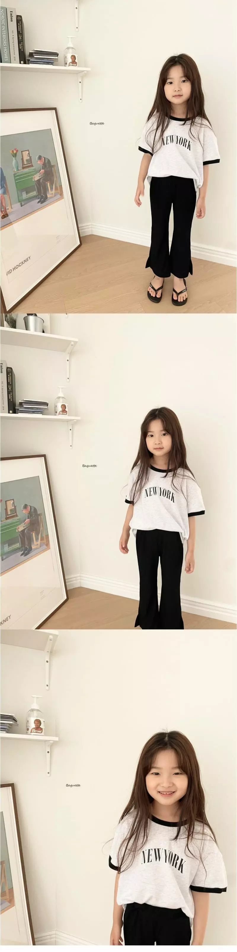 Baguette - Korean Children Fashion - #prettylittlegirls - Newyork Color Tee - 3