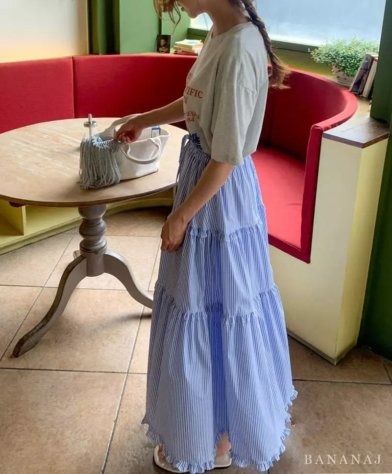 Banana J - Korean Women Fashion - #momslook - Mom Salad Skirt - 2