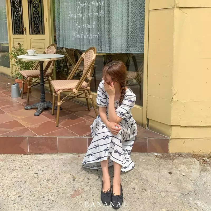 Banana J - Korean Women Fashion - #momslook - Mom Smocked One-piece - 11