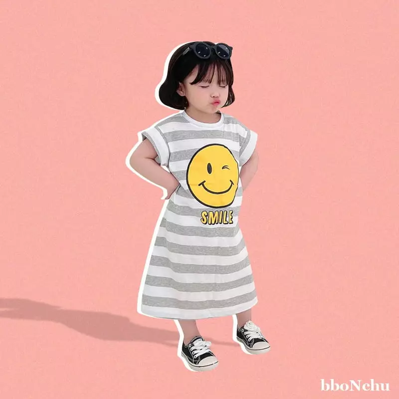 Bbonchu - Korean Children Fashion - #Kfashion4kids - Smile One-piece - 10