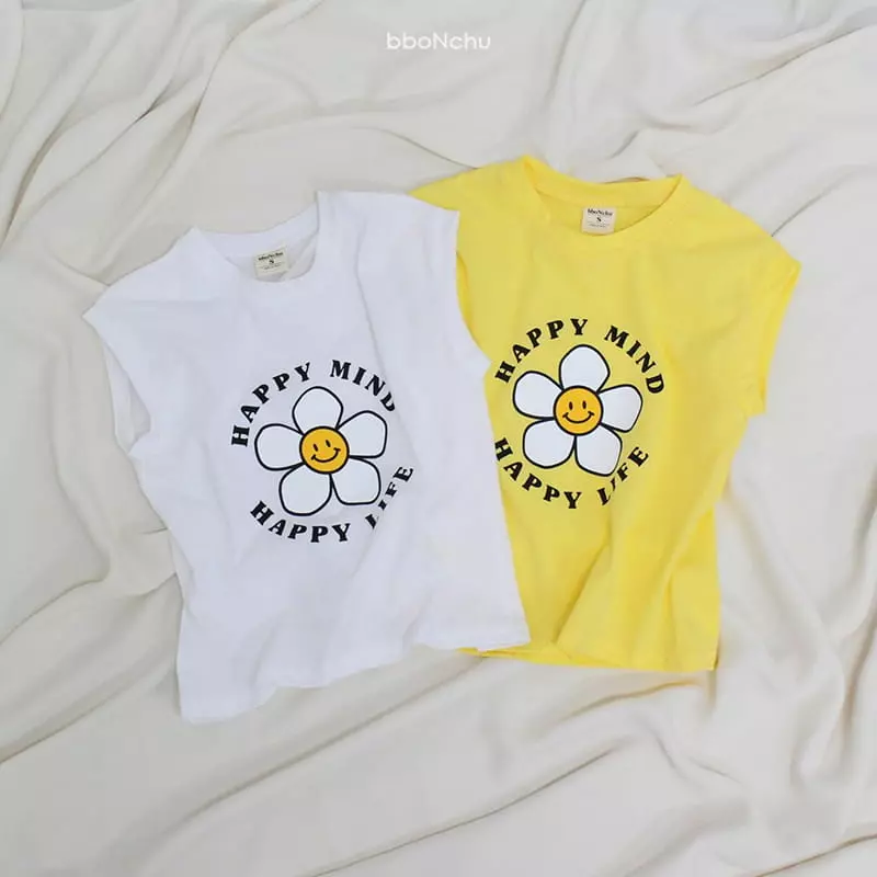 Bbonchu - Korean Children Fashion - #Kfashion4kids - Happy Sleeveless