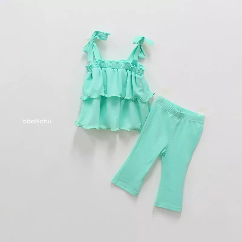 Bbonchu - Korean Children Fashion - #prettylittlegirls - Cancan Top Bottom Set - 4